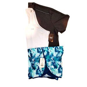 Womens XXL Athletic Wear Bundle Under Armour Tank, Nike T shirt, Athletic Shorts